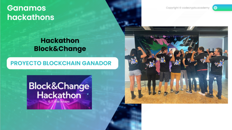 Equipo CodeCrypto en evento blockchain